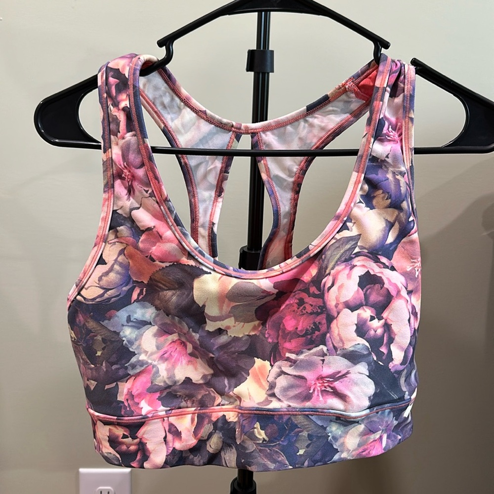 Matching sports bra and bike shorts